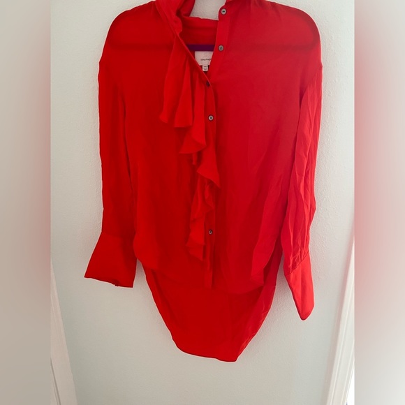 Beautiful cinqu a sept blouse OVERSIZED xxs - Picture 4 of 7